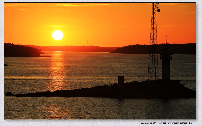 波罗的海夕照 几度夕阳